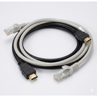 ETHERNET VE HDMI KABLO SET 1 METRE
