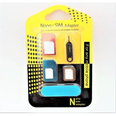 Micro Sim ve Normal Sim Kart Çevirici Adaptör Set