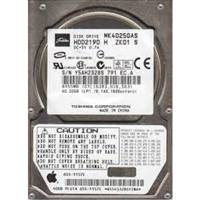 TOSHIBA IDE 40 GB MK4025GAS HDD2190 2.5'' 4200RPM HDD