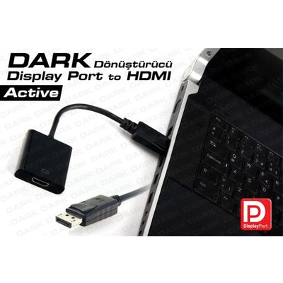 DARK DISPLAYPORT HDMI DÖNÜŞTÜRÜCÜ