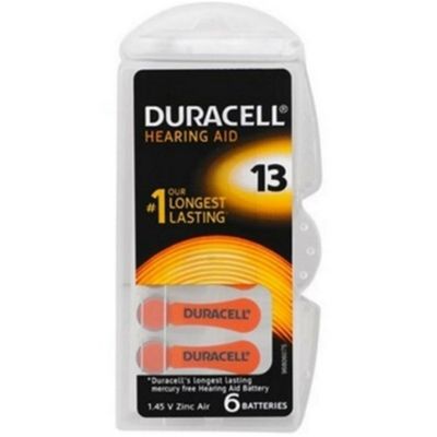 Duracell Activair EasyTab PR48 13 Numara İşitme Cihazı Pili 6LI Paket 1.45V