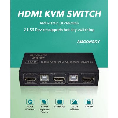 OEM KVM SWITCH 2 PC 2 HDMI ANAHTARLI